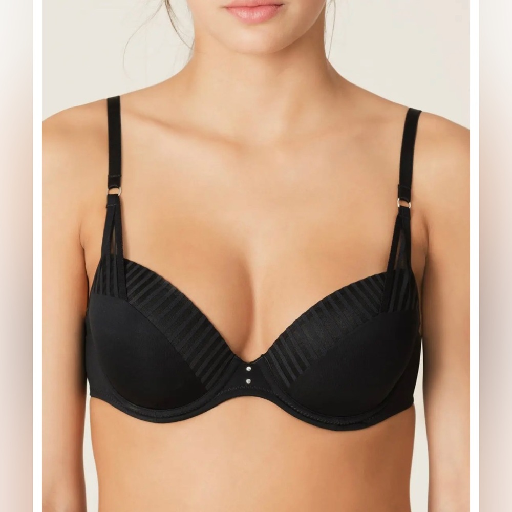 New w/ Tags, Marie Jo Salvador Round Shape Bra, Black, 34D, 0121896